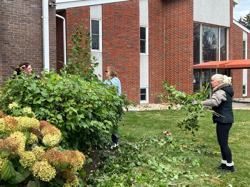 Members of Plano Methodist Church gathered for a community work day focused on outdoor cleanup and beautification on Saturday, Oct. 25, 2025.
