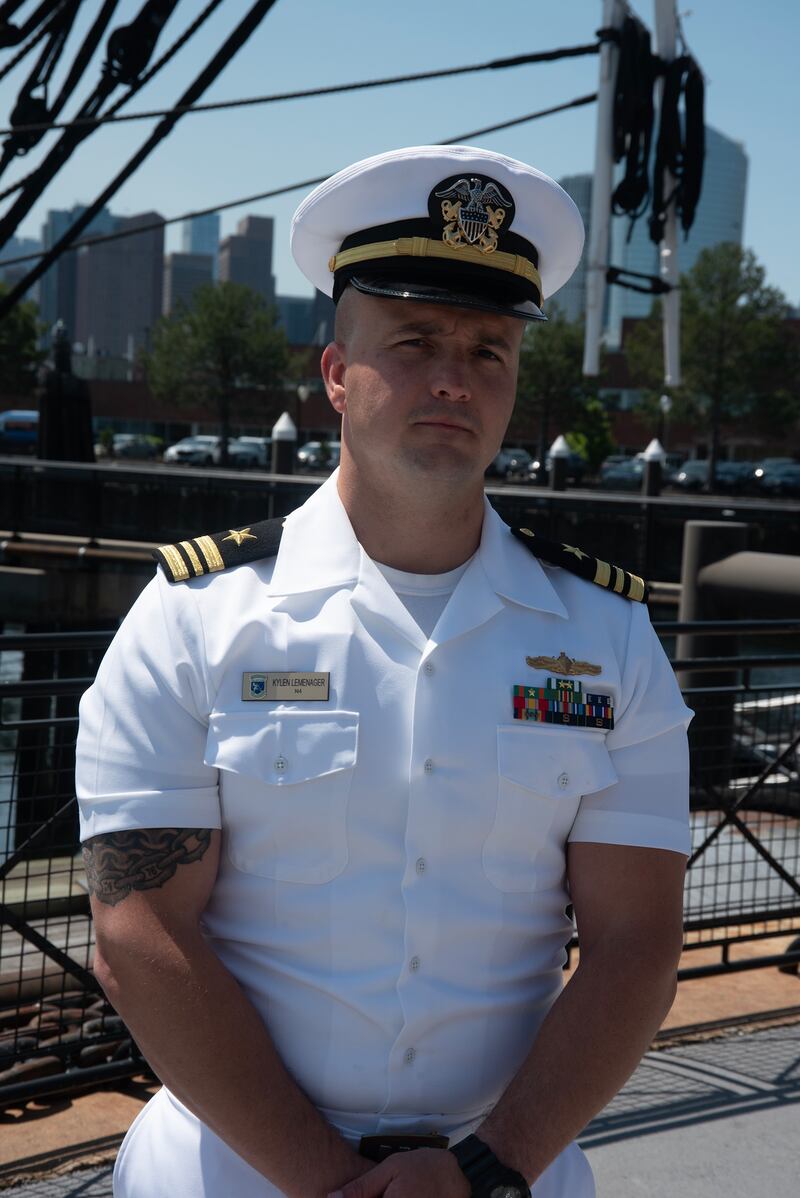 Lt. Cmdr. Kylen Lemenager, a native of Ashkum, is one of more than 60 sailors serving aboard USS Constitution, the Navy’s oldest commissioned warship.