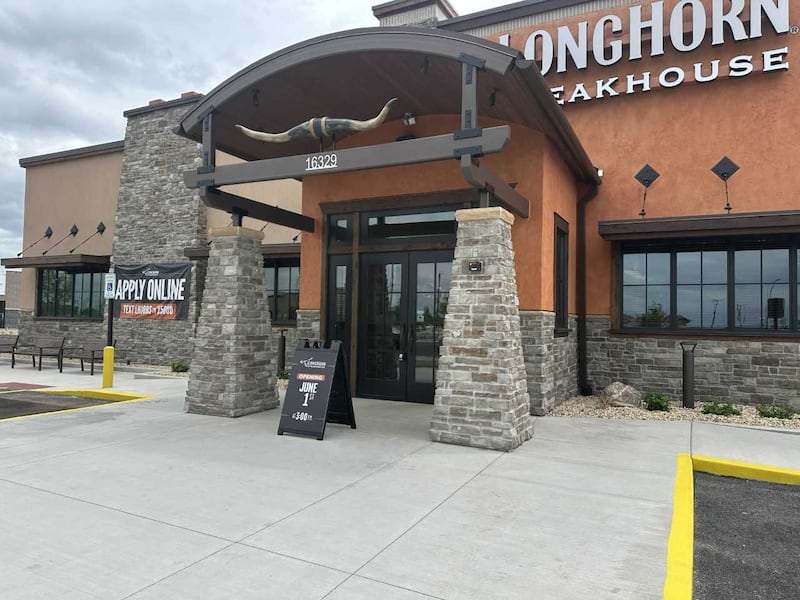 LongHorn Steakhouse is seen recently at 16329 S. Boulevard Place, Plainfield. The Joliet Region Chamber of Commerce & Industry will hold a ribbon-cutting for the restaurant on June 1, 2026.