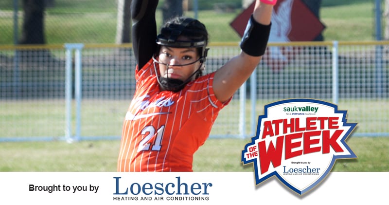 Milledgeville senior Kendra Kingsby is the Sauk Valley Athlete of the Week, presented by Loescher Heating and Air Conditioning.
