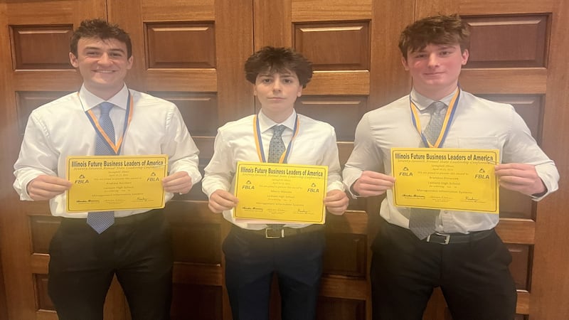 Lemont future business leaders win three state titles, secures 10 national berths