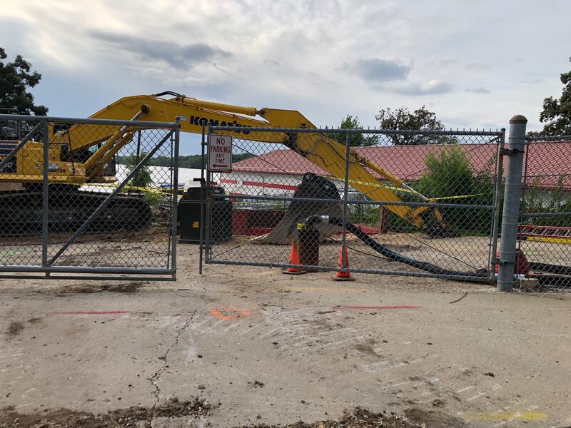 Construction began on Wednesday, July 16, 2025, for a lift station at East Lake Shore and Hancock drives. The station will push sewage uphill to the wastewater treatment plant at McCullom Lake Road and Stonewater Parkway.