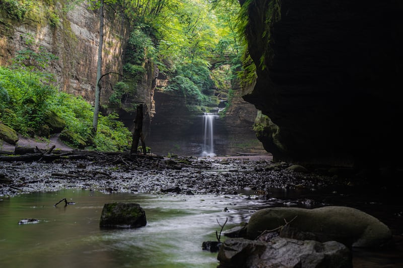 Starved Rock Lodge offering tours of nearby Matthiessen State Park. Photo by Matthew Klein, provided by Starved Rock Lodge