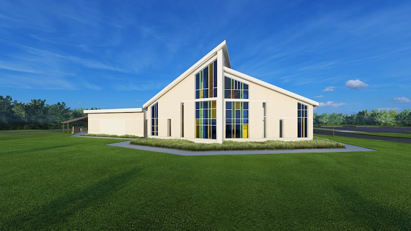 A rendering of the proposed sanctuary addition for Immanuel Lutheran Church, located at 300 Pathway Court, Crystal Lake.