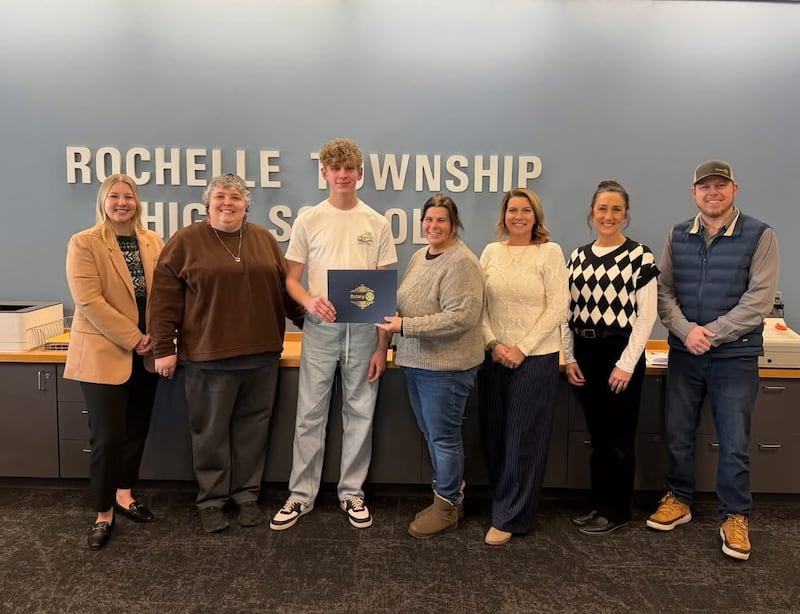 Rochelle Township High School recently announced Zachery Smith, a junior at RTHS, as the January Rochelle Rotary Club Student of the Month.