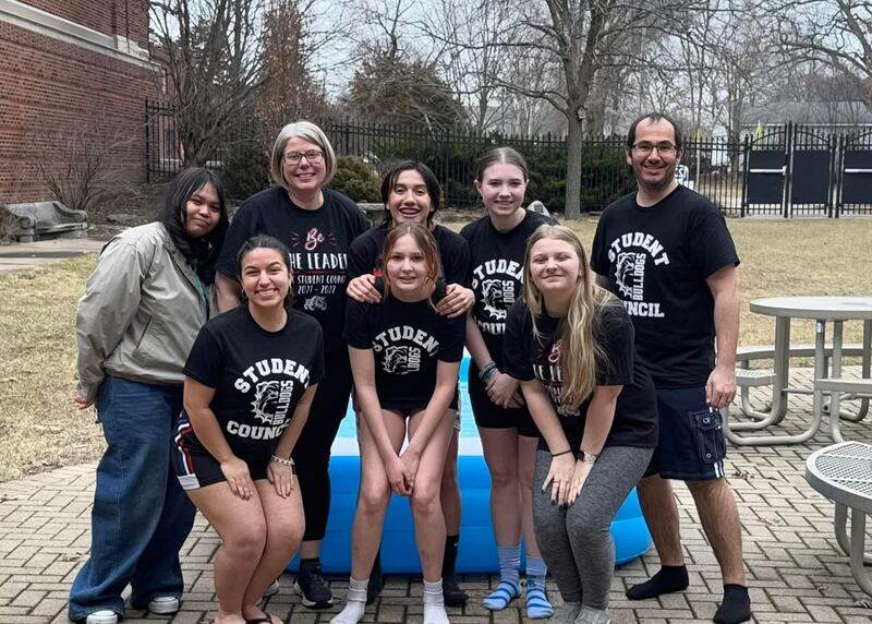 Five students and two teachers at Streator High School raised more than $3,000 for Special Olympics with their participation in hosting their own Polar Plunge.
