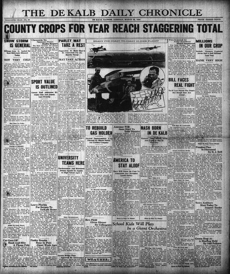 The Daily Chronicle cover: March 25, 1930