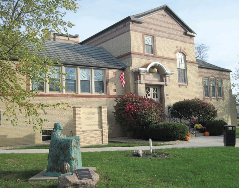 The Oregon Library is located at the corner of Jefferson Street and S. Third Street in Oregon.