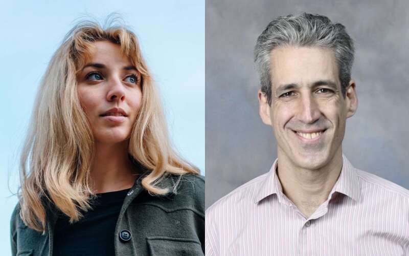 Democratic congressional candidates Kat Abughazaleh, left, and Daniel Biss each have received more than $1 million from donors in the 9th District race. They lead the pack in the 9th when it comes to fundraising.