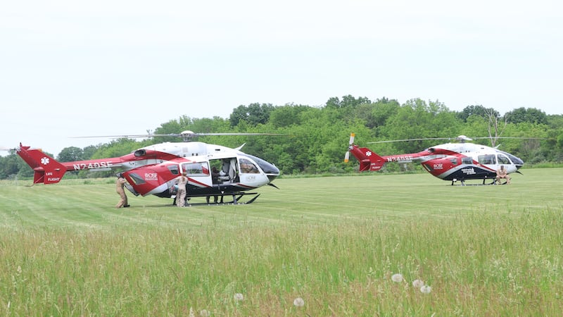 Two minors flown after swimming incident at Mattheissen State Park