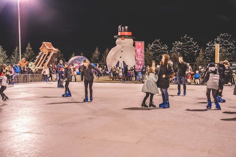 The city of La Salle will offer an ice skating rink for residents and visitors during its new winter festival. The photo was provided to the city of La Salle from Artificial Ice Events, the company they will be renting the items from.