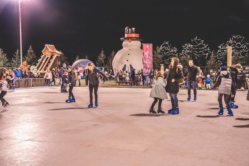 The city of La Salle will offer an ice skating rink for residents and visitors during its new winter festival. The photo was provided to the city of La Salle from Artificial Ice Events, the company they will be renting the items from.