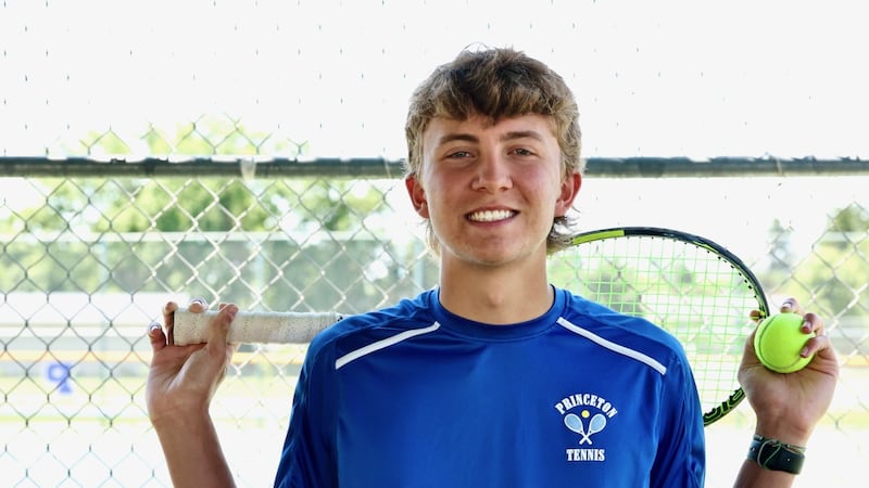 Player of the Year Jackson Mason is Princeton’s first tennis player to win two or more matches at state