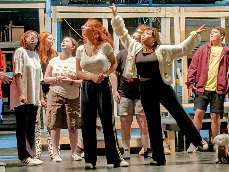 Members of The Limelight Theatre Company rehearse at Oswego High School on July 9 for their upcoming production of "The Wizard of Oz."