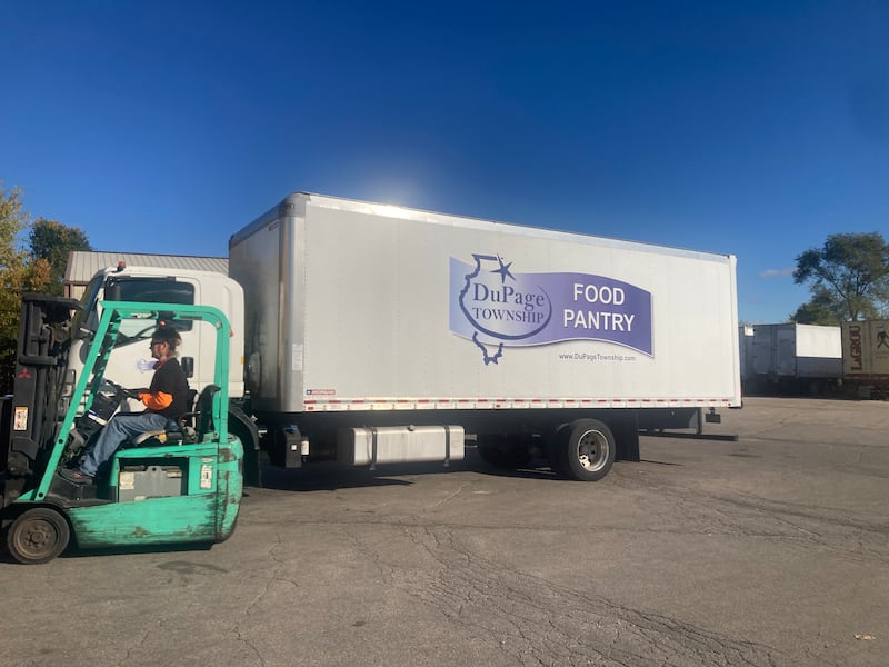 A DuPage Township Food Pantry truck arrives at the facility with donated food from local stores.
Friday, Oct. 30, 2025
