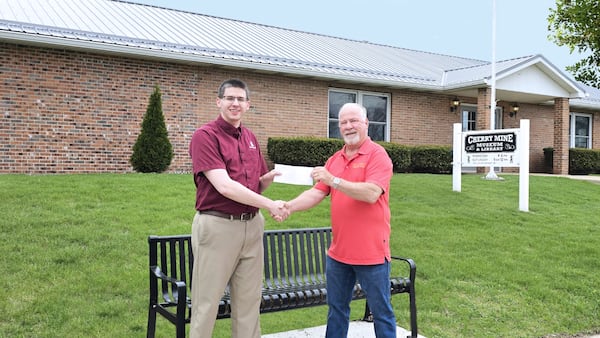 Cherry Car Cruise Committee donates $5,000 to the village