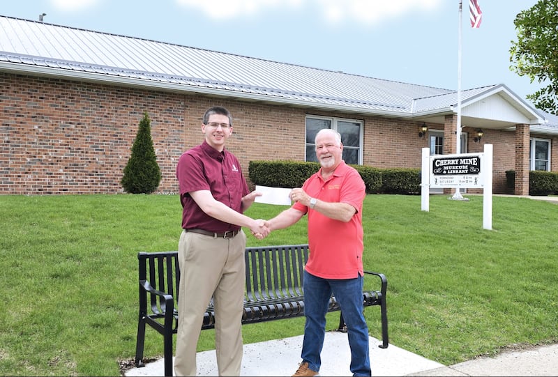 The Cherry Car Cruise Committee donated $5,000 to the village of Cherry for the purchase of three new benches.