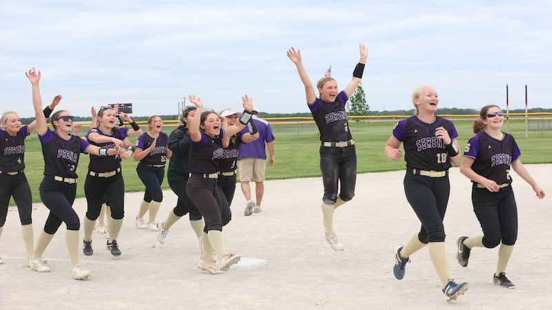 Photos: Serena softball secures tense 2-1 victory over Marquette for Class 1A Regional Title