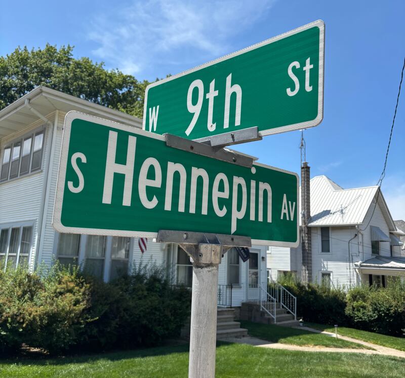 The intersection of West Ninth Street and South Hennepin Avenue in Dixon is pictured.
