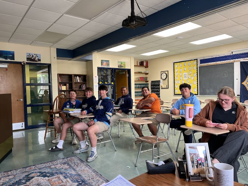 Students at Marquette High School in Ottawa were all smiles Thursday, May 8, 2025, after the election of the first American pope.
