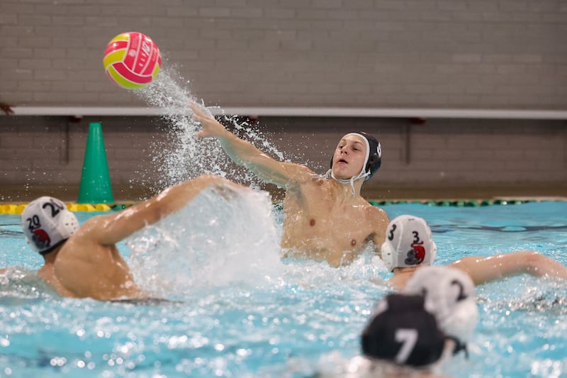 Bradley-Bourbonnais' Charlie Quigley sends a shot on goal during the Boilermakers' 7-5 loss to Bremen on Thursday, April 2, 2026.