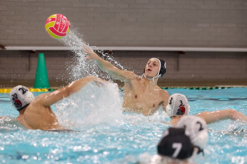 Bradley-Bourbonnais' Charlie Quigley sends a shot on goal during the Boilermakers' 7-5 loss to Bremen on Thursday, April 2, 2026.