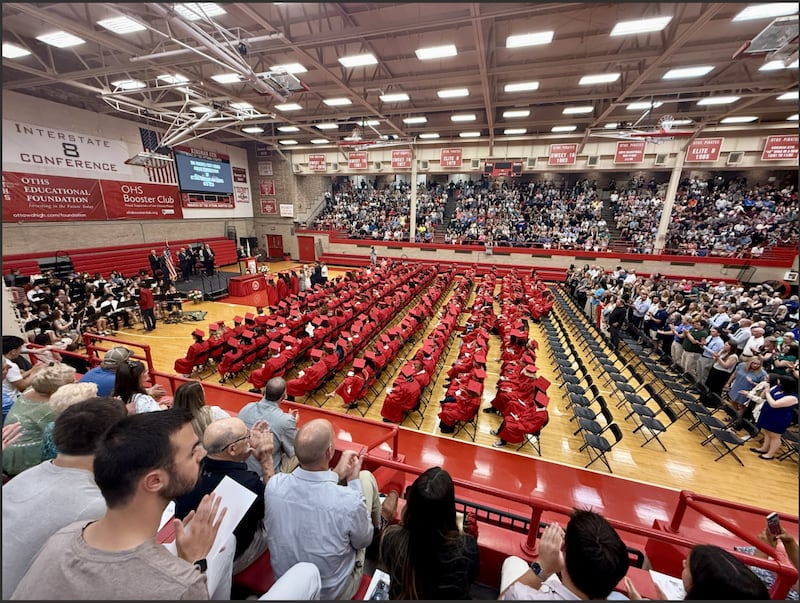 293 students and more than 2,500 friends and family packed into Kingman Gymnasium on Friday, May 22, 2026, to celebrate the class of 2026's graduation from OTHS.