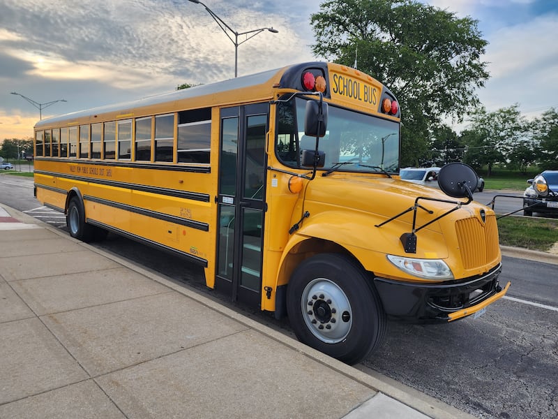 Valley View District 365U school bus August 2023.