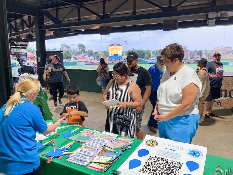 Will County staff lead an educational activity at the 2024 Water Conservation Night 2024. The 2025 event will be held during the Joliet Slammers game against the Washington Wild Things at Duly Health and Care Field in Joliet at 6:35 p.m., Tuesday, Aug. 26.