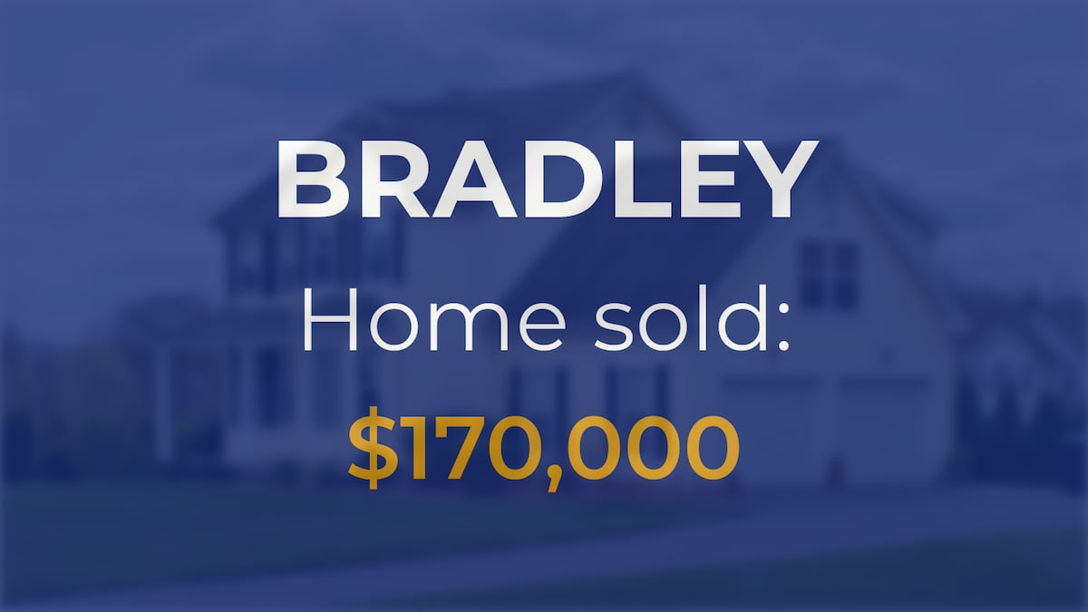 Single-family home in Bradley goes for $170,000