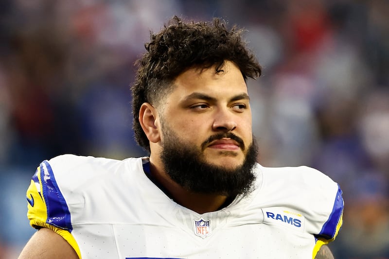 Los Angeles Rams' Jonah Jackson after an NFL football game against the New England Patriots at Gillette Stadium, Sunday, Nov. 17, 2024 in Foxborough, Mass. (Winslow Townson/AP Images for Panini)