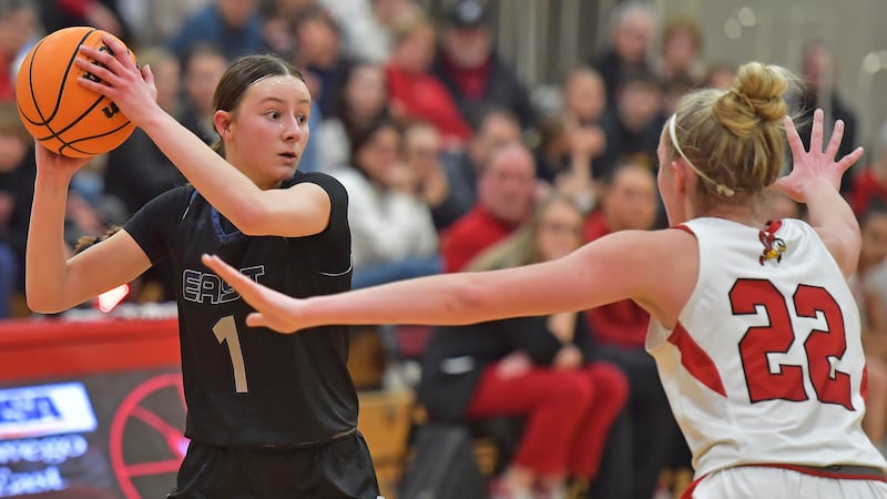 Oswego East senior Aubrey Lamberti is the 2025-2026 girls basketball Record Newspapers Player of the Year