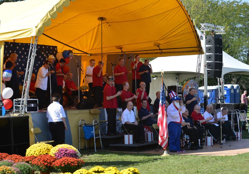 Residents of Good Shepherd Manor perform at the annual Fall Festival.