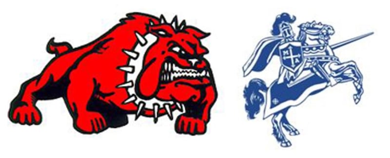 Streator and Marquette logos