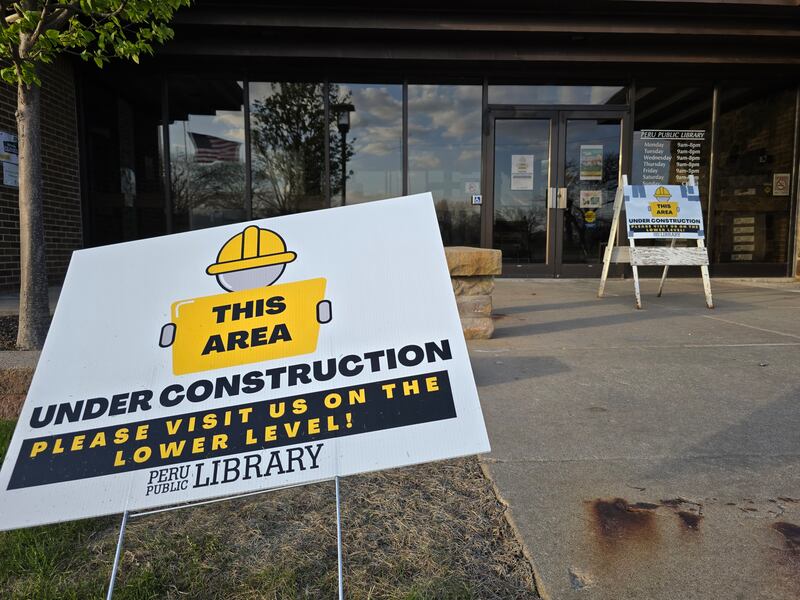 Peru Public Library is replacing the flooring on the main level, which will be closed. The project is expected to take three weeks.