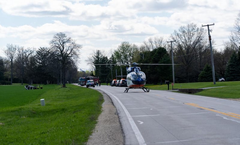 The Hampshire Fire Protection District responded to a rollover crash in Kane County on April 19, 2026.