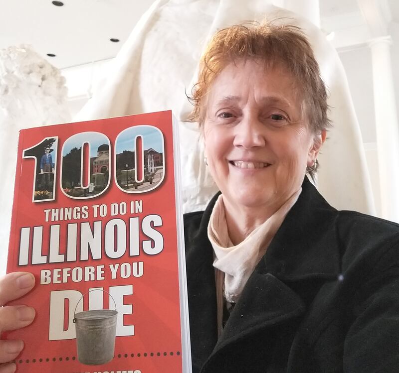 Melanie Holmes, author of "100 Things to Do in Illinois Before You Die," will visit Dixon's Books on First at noon Saturday, Nov. 30.