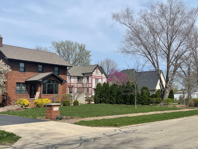 A few of the Van Buren Avenue homes, located east of State Street, in consideration for the city's proposed historic district.