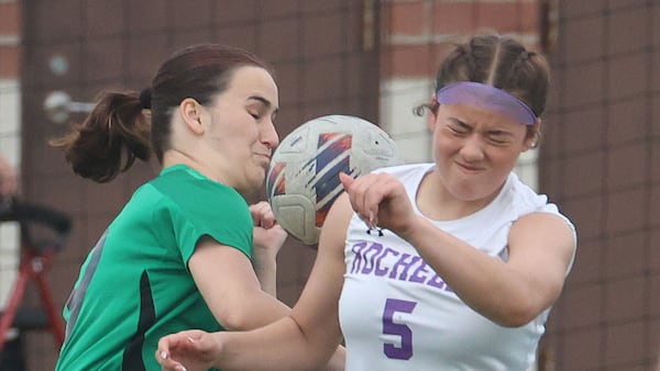 Photos: L-P edges Rochelle in tense 1-0 girls soccer match