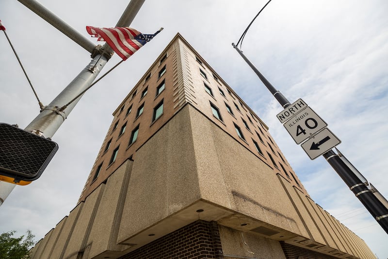 M5 is taking on two big projects in downtown Sterling as seen Thursday, July 10, 2025, including renovation of the former Amcore Bank building at First Avenue and East Third Street.