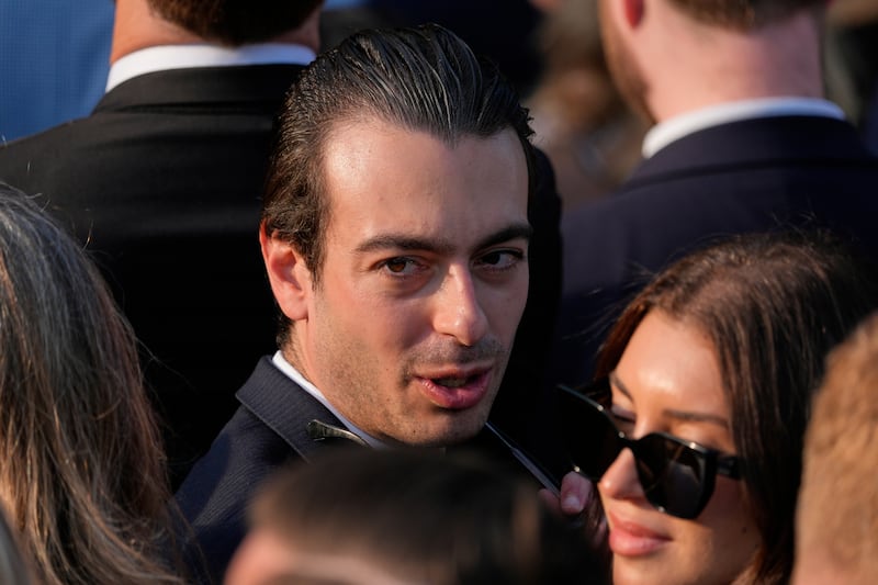 FILE - Paul Ingrassia arrives before Trump speaks during a summer soiree on the South Lawn of the White House, June 4, 2025, in Washington. (AP Photo/Alex Brandon, File)