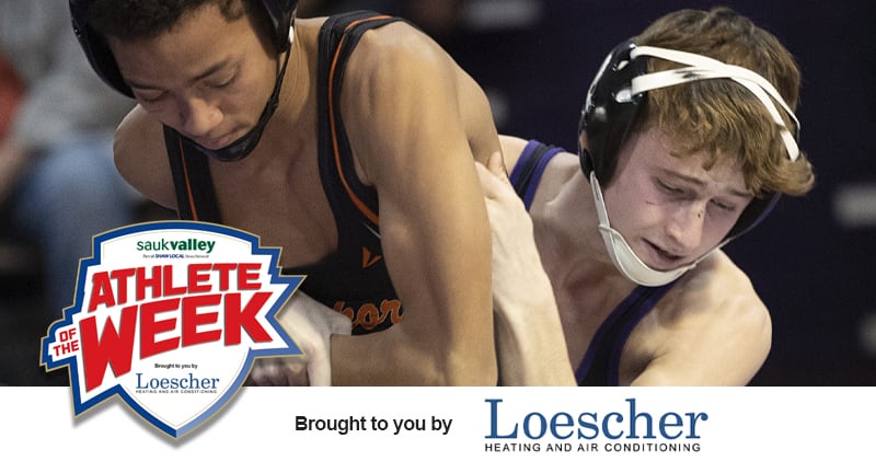 Dixon wrestler Jack Ragan is the Sauk Valley Athlete of the Week, presented by Loescher Heating and Air Conditioning.
