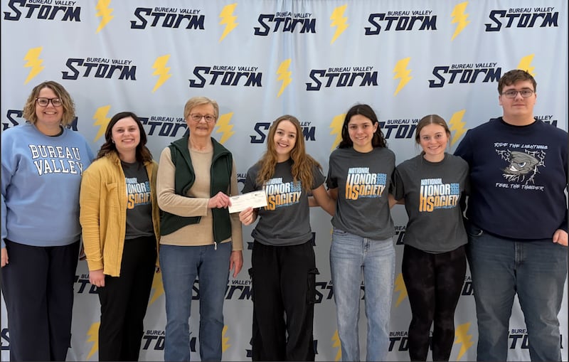Bureau Valley School District National Honor Society donated $301 after holding a school blood drive coordinated with ImpactLife.
