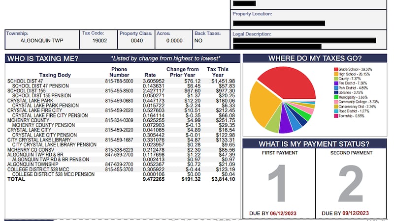 McHenry County property tax bills are arriving. Here’s how to pay