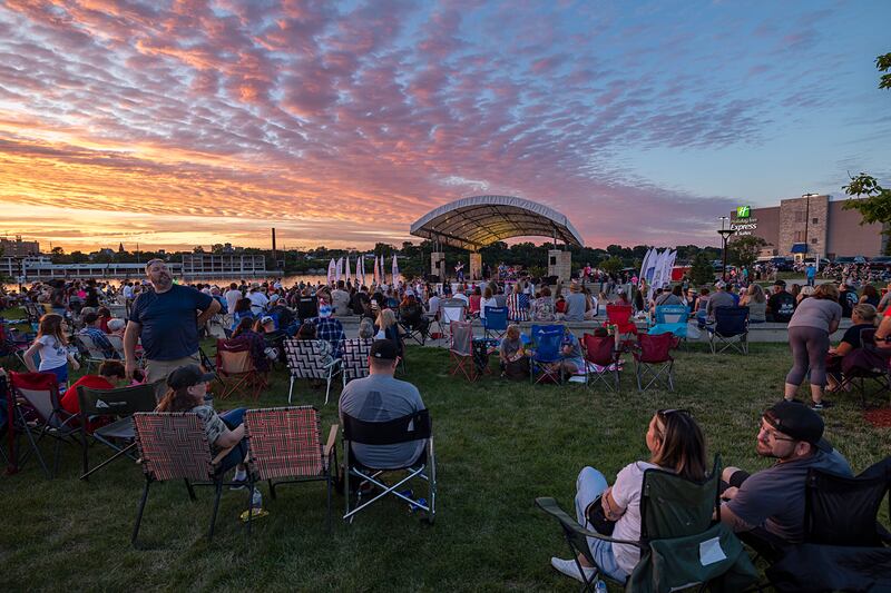 FILE: RB&W Park in Rock Falls was packed Wednesday, July 3, 2024, for the Jaycees' fireworks show.