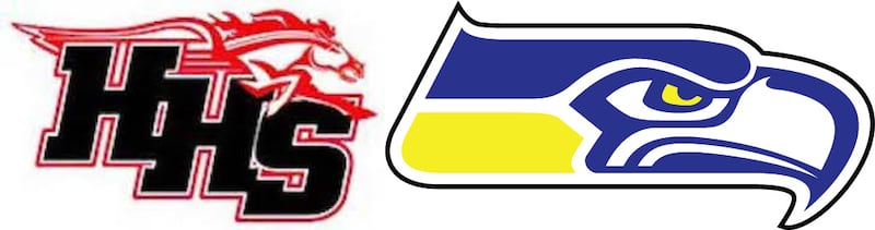 Huntley and Johnsburg logos