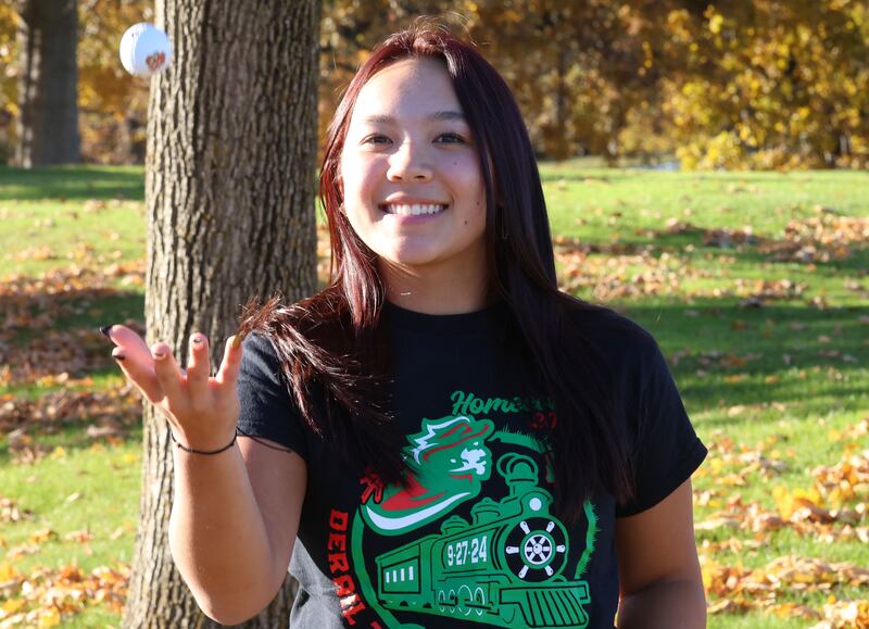 L-P's Sophia Chiu poses for a photo on Monday, Nov. 4, 2025 at Senicas Oak Ridge Golf Course in La Salle. Chiu is the 2025 NewsTribune girls golfer of the year.
