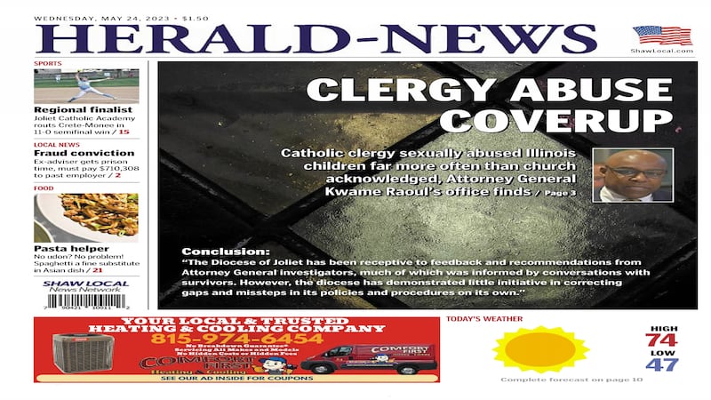 Historical covers for May 24: Clergy abuse coverup