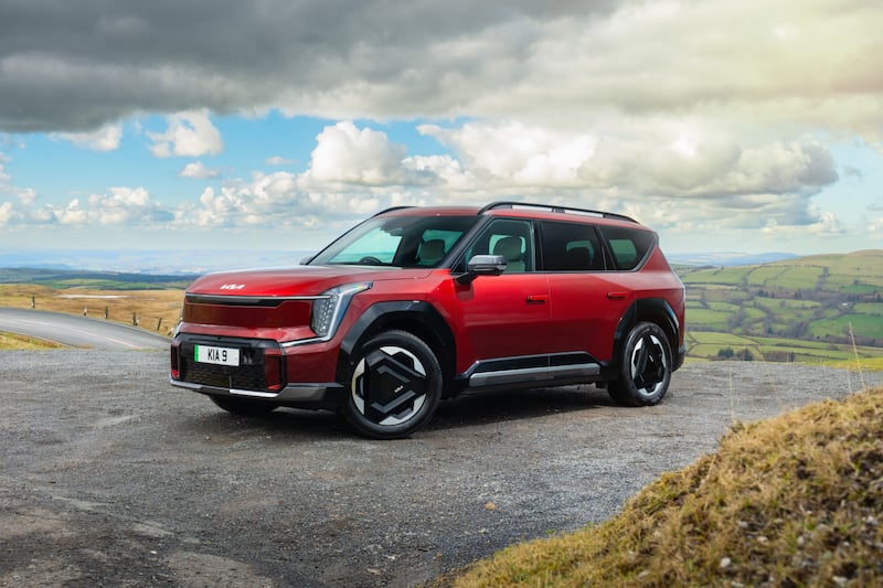 The 2026 Kia EV9 is a large all-electric SUV.