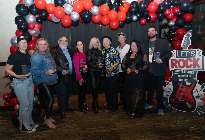 The Huntley Area Chamber of Commerce hosted a night of celebration and recognition at its 2025 annual awards dinner, Chamber Rocks!, on Saturday, Feb. 1, 2025, at Watermark Events above Moretti’s in Elgin.